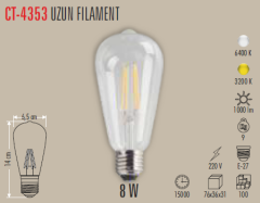 CT-4353 CATA Soft Cam Rustik Led Ampul
