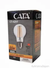CT-4217 CATA 8W A60 Soft Cam Rustik Led Ampul Gün Işığı