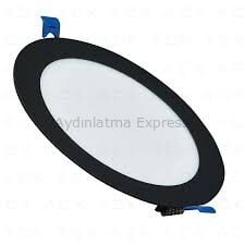 ACK 6W Gün Işığı Sıva Altı Siyah Kasa Led Panel AP01-00601