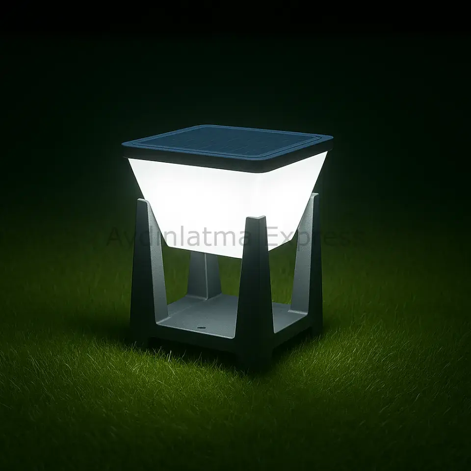 HS-5663 30W Panya Solar Led Bahçe Armatür