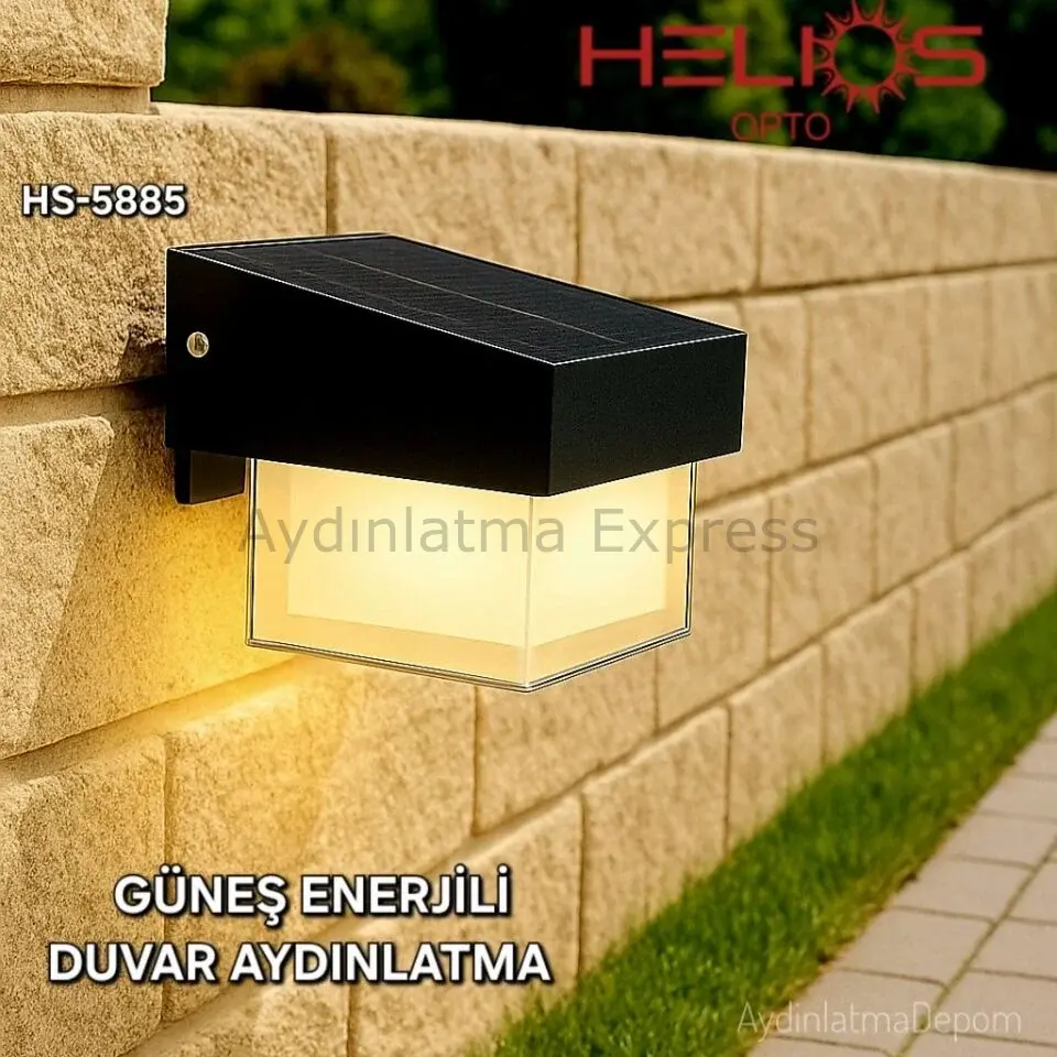HS-5885 15W Solar Led Duvar Aydınatma