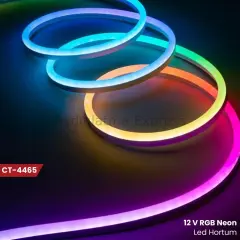 CT-4465 CATA 12V RGB Neon Led (Paket 150 Metre)