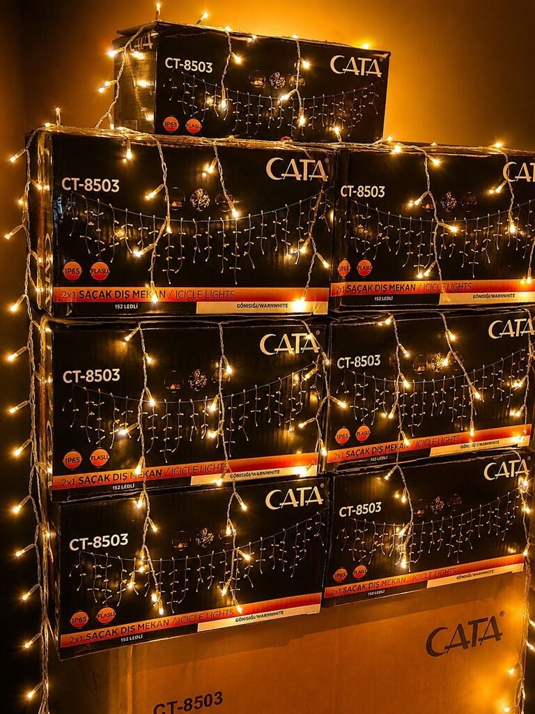 CT-8503 CATA 2X1 Saçak Led Dış Mekan Perde Süsleme
