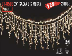 CT-8504 CATA Animasyonlu Saçak Led Dış Mekan Perde Süsleme