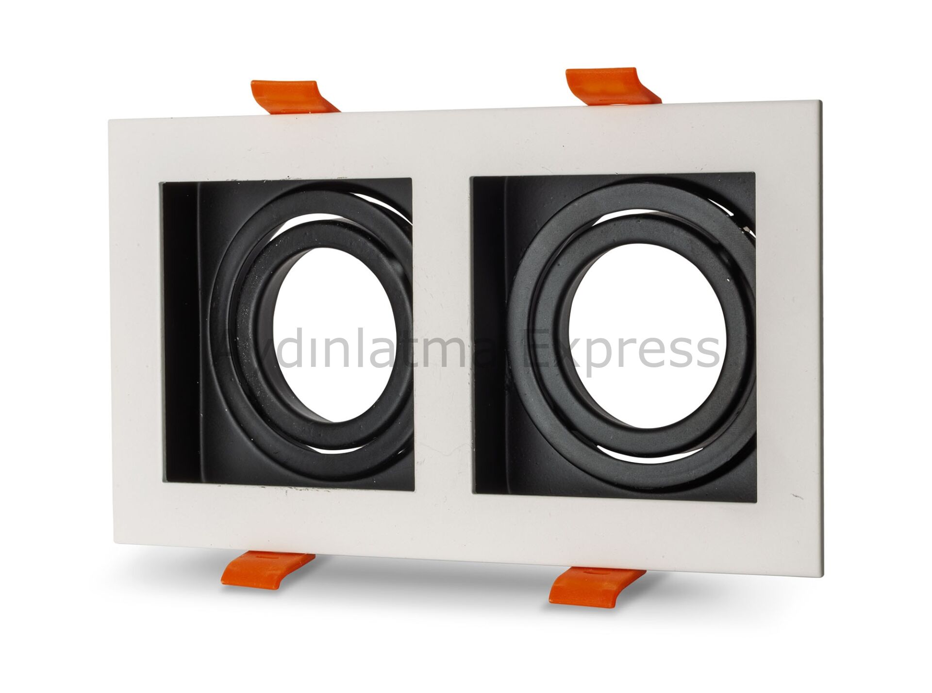 NOAS Amazon Beyaz-Siyah İkili Boş Kasa YL60-2361