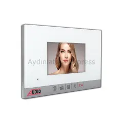 001180 AUDİO 4,3'' Görüntülü Diafon Bus Plus Beyaz (Mekanik Butonlu)