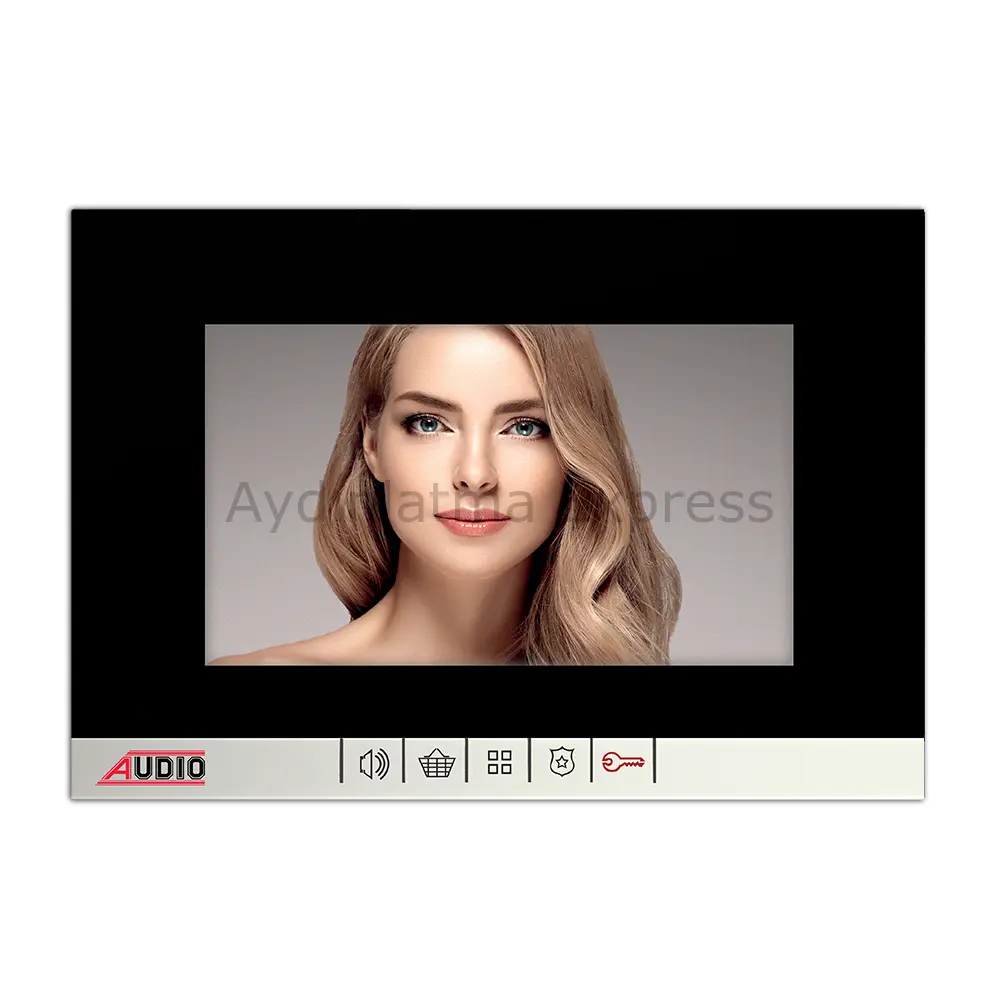 001189 AUDİO 7'' Görüntülü Diafon Bus Plus Siyah (Mekanik Butonlu)