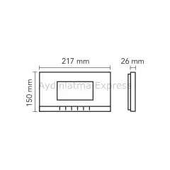 001189 AUDİO 7'' Görüntülü Diafon Bus Plus Siyah (Mekanik Butonlu)