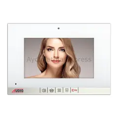 001188 AUDİO 7'' Görüntülü Diafon Bus Plus Beyaz (Mekanik Butonlu)