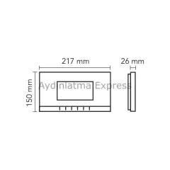 001188 AUDİO 7'' Görüntülü Diafon Bus Plus Beyaz (Mekanik Butonlu)
