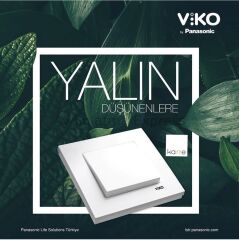 Viko Karre Anahtar Beyaz (Çerçeve Hariç)