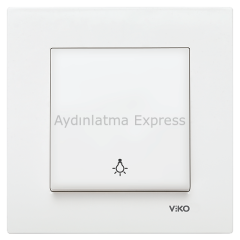 Viko Karre Light Anahtar Beyaz (Çerçeve Hariç)