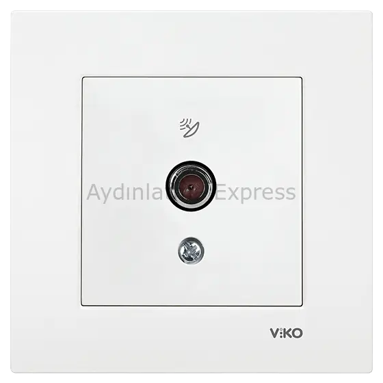 Viko Karre Uydu Prizi F Konnektör Sonlu Beyaz (Çerçeve Hariç)