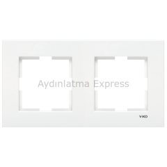 Viko Karre İkili Çerçeve Beyaz