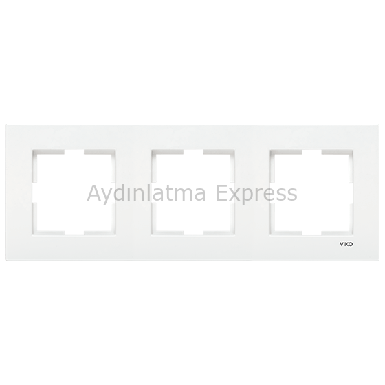 Viko Karre Üçlü Çerçeve Beyaz