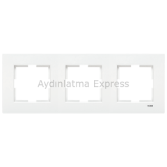 Viko Karre Üçlü Çerçeve Beyaz