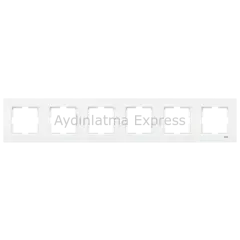 Viko Karre Altılı Çerçeve Beyaz