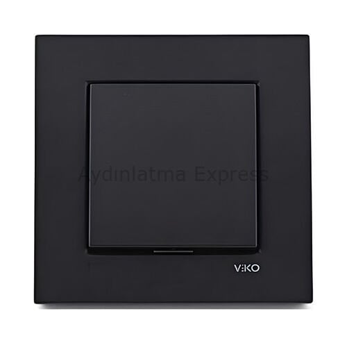 Viko Novella Tekli Anahtar Siyah (Çerçeve Hariç)