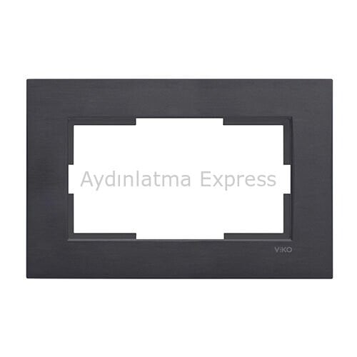Viko Novella Sıva Altı İkili Topraklı Priz Çerçevesi Siyah