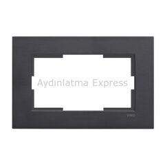 Viko Novella Sıva Altı İkili Topraklı Priz Çerçevesi Siyah