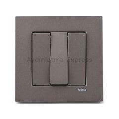Viko Novella Üçlü Anahtar Antrasit (Çerçeve Hariç)