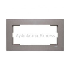 Viko Novella Sıva Altı İkili Topraklı Priz Çerçevesi Antrasit