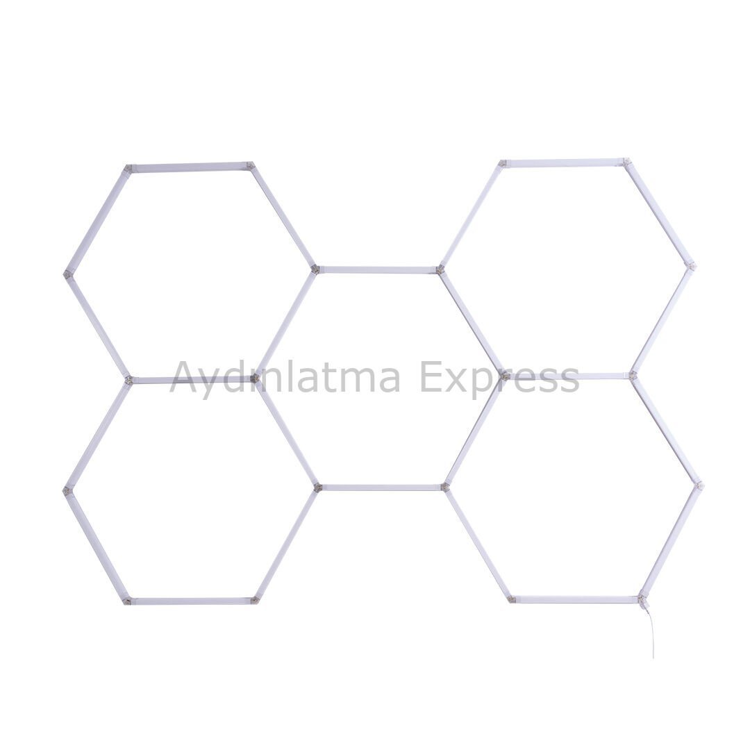 KSL2431 Led Altıgen Linear Armatür Beyaz