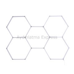 KSL2431 Led Altıgen Linear Armatür Beyaz