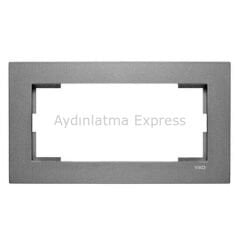 Viko Novella Sıva Altı İkili Topraklı Priz Çerçevesi Füme