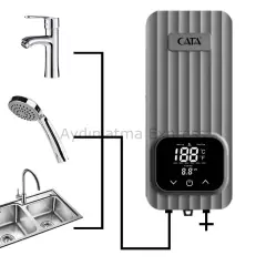 CT-6010 CATA Akıllı Dijital Şofben 5500W