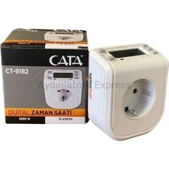 CT-9182 CATA Dijital 16 Amper Mekanik Zaman Saati