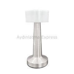 K2 Gümüş 3 Fonksiyonlu Masa Lambası Dimlenebilir KML103