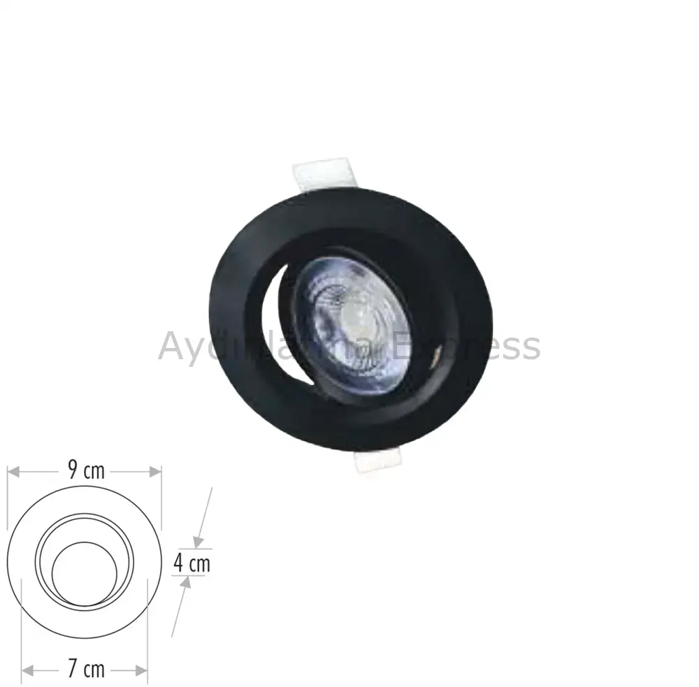 CT-5200 CATA Akik Siyah Kasa Led Spot