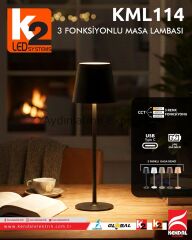 K2 Kahverengi 3 Fonksiyonlu Masa Lambası KML114