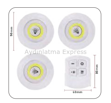 K2 Kumandalı Kabin Spot KKS 103