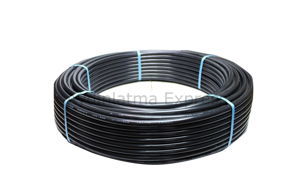 ÇETSAN 20/6 Kangal Boru Siyah 100 Metre