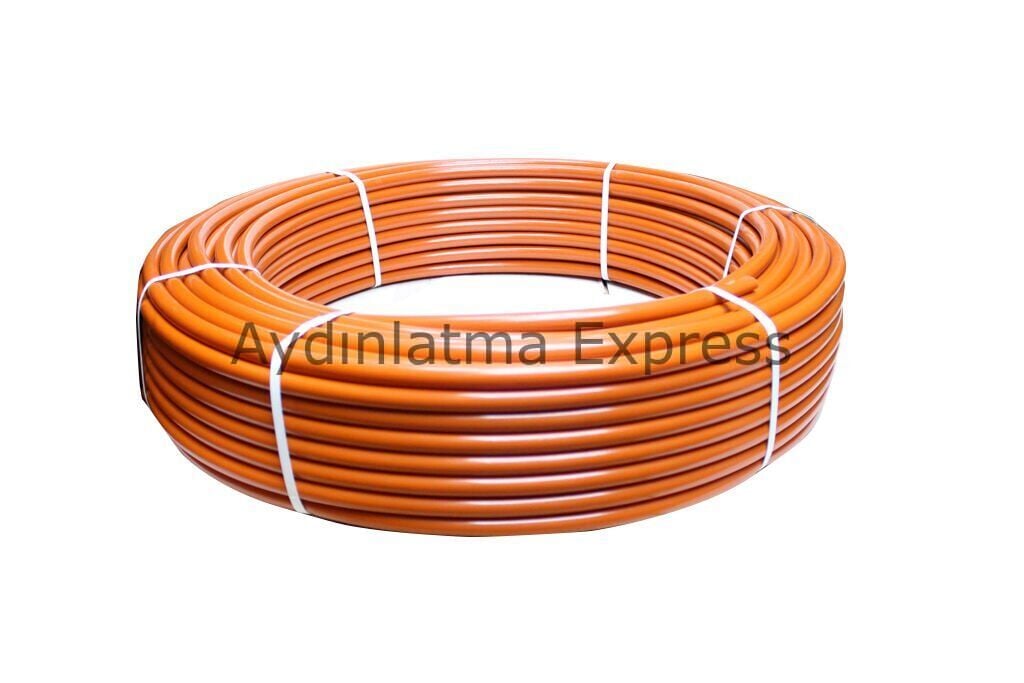 ÇETSAN 18/6 Kangal Boru Turuncu 100 Metre