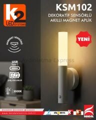 K2 Sensörlü Magnet Aplik KSM101-102