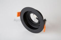 CT-5224 CATA Pars Siyah Yuvarlak Dekoratif Spot Kasa