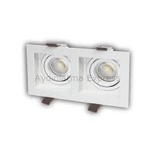 CT-5237 CATA Pars Beyaz İkili Dekoratif Spot Kasa