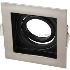 CT-5225 CATA Pars Satin-Siyah Kare Dekoratif Spot Kasa