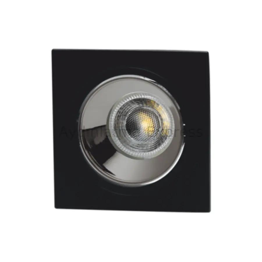 CT-5053 CATA Jaguar Siyah Platin Kare Dekoratif Spot Kasa