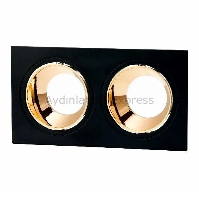 CT-5056 CATA Jaguar Siyah-Bakır İkili Dekoratif Spot Kasa