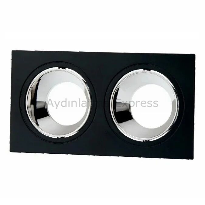 CT-5054 CATA Jaguar Siyah-Platin İkili Dekoratif Spot Kasa