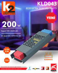 K2 16.5A Ultra Slim Led Trafo KLD043