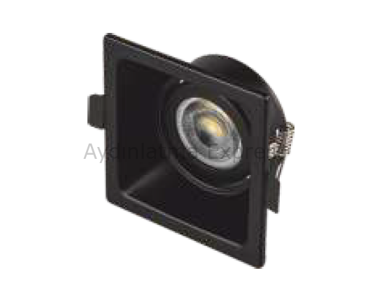 CT-5004 CATA Puma Siyah Kare Dekoratif Spot Kasa