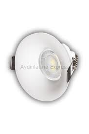 CT-5093 CATA Lıon Beyaz Yuvarlak Dekoratif Spot Kasa