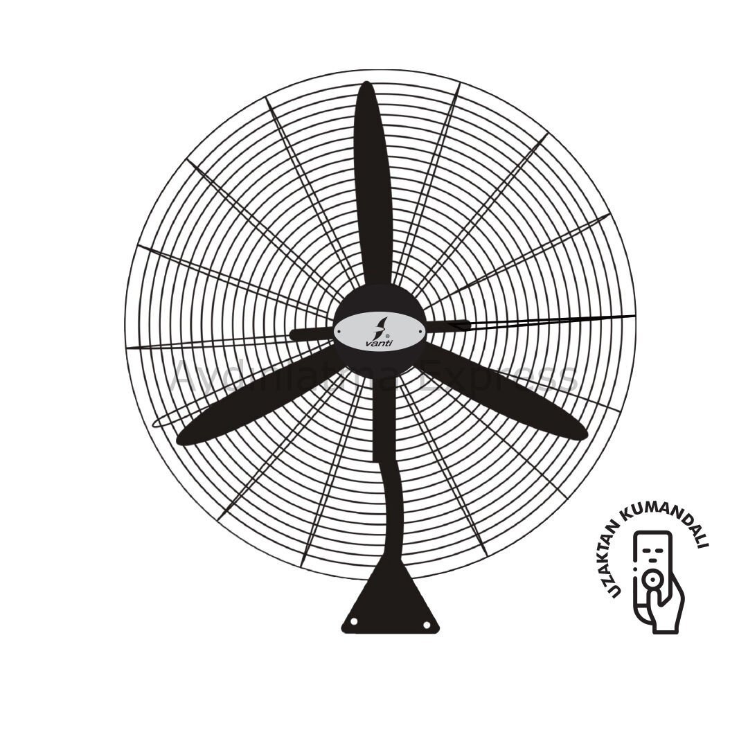 Vanti 160W 26'' Duvar ve Sanayi Tipi Vantilatör Kumandalı KCF291KD