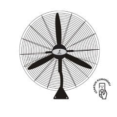 Vanti 160W 26'' Duvar ve Sanayi Tipi Vantilatör Kumandalı KCF291KD
