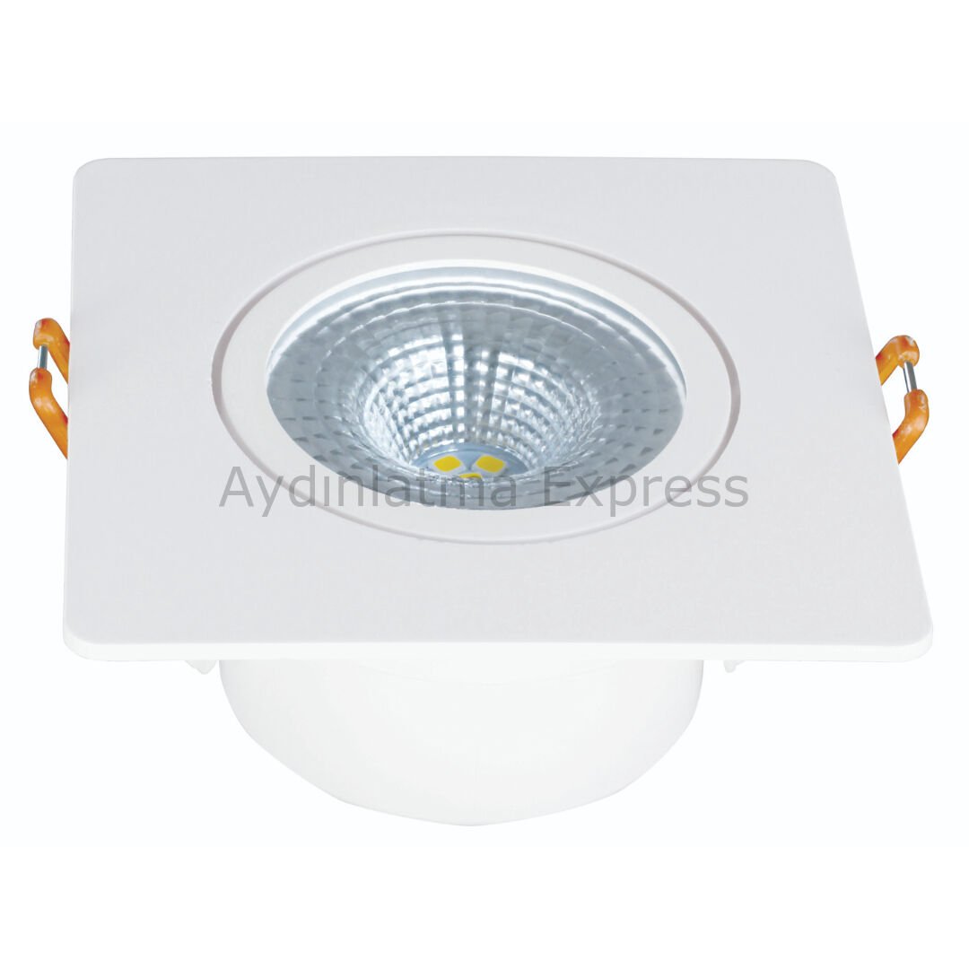 K2 5W SMD Downlight Kare Beyaz Işık KDL106